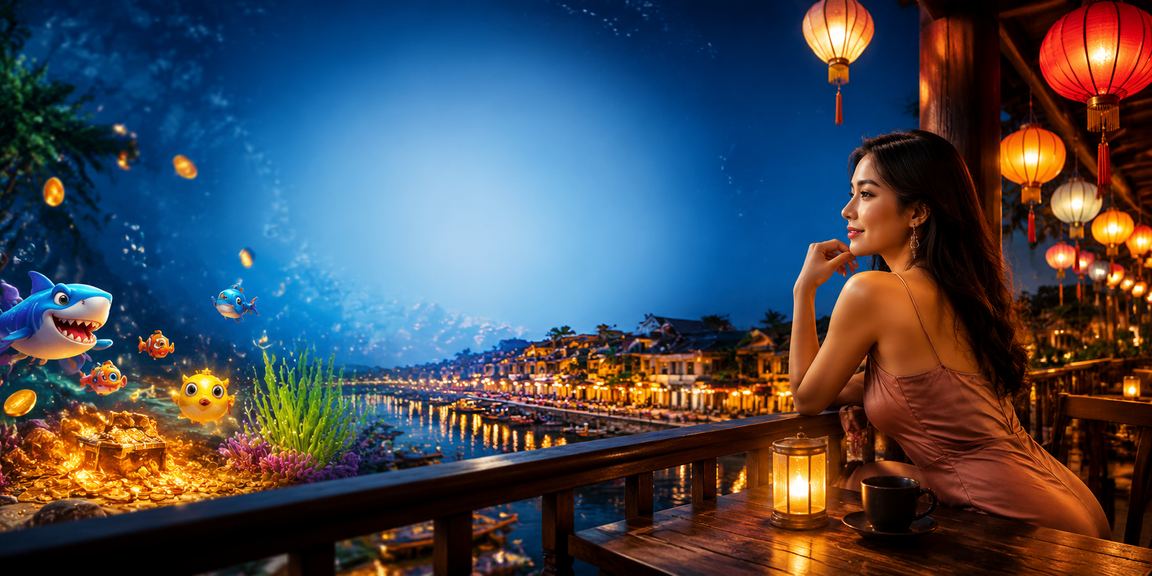 Người chơi tham gia trò chơi casino mới tại Hội An cạnh ly cà phê