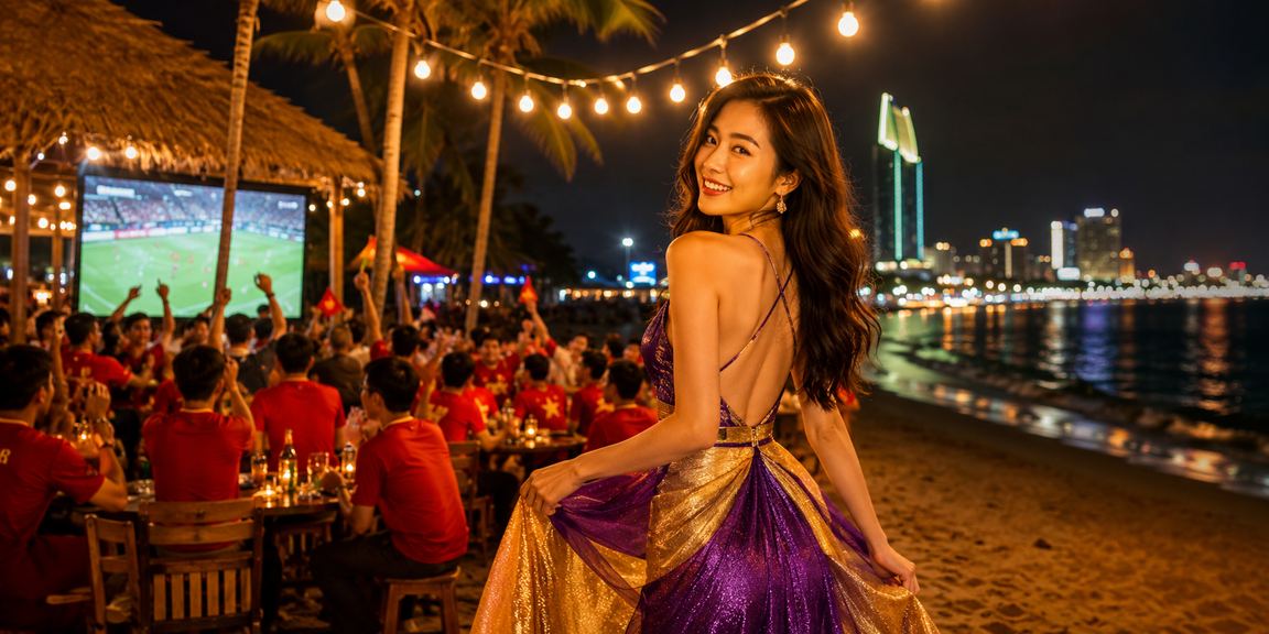 Những người hâm mộ bóng đá tụ tập tại lễ hội cá cược Quy Nhơn